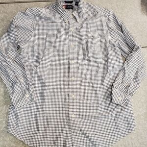 🤴👔 Chaps Mens M plaid long sleeve button down